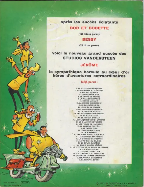 Verso de l'album Jérôme Tome 30 La bombarde