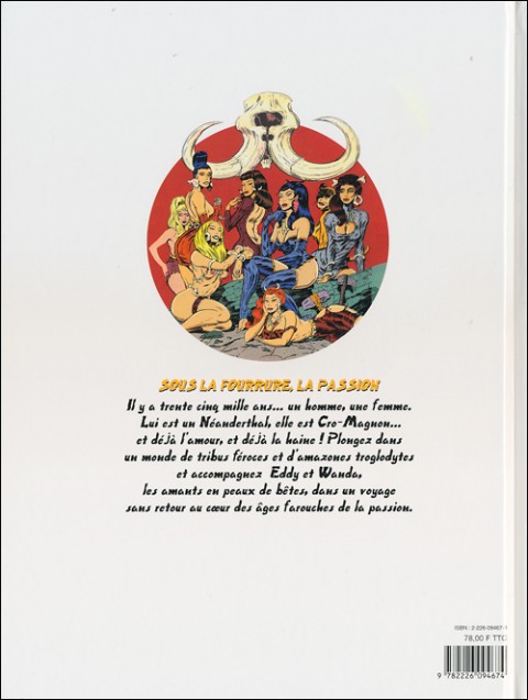 Verso de l'album Cœurs de silex Neanderthal girls