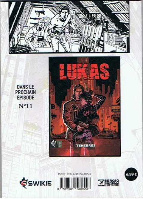 Verso de l'album Lukas / Lukas Reborn N° 10 Alias