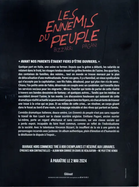 Verso de l'album Les ennemis du peuple