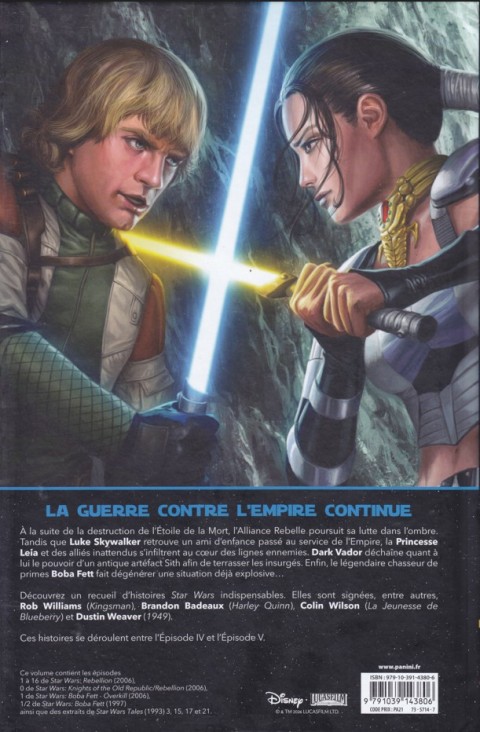 Verso de l'album Star Wars - La Rébellion Tome 4