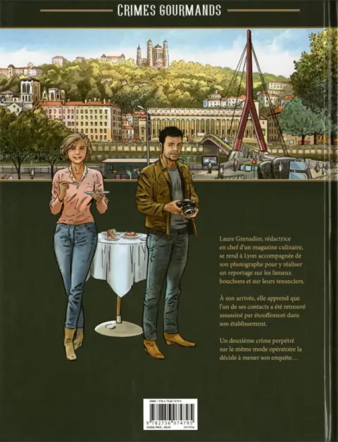 Verso de l'album Crimes gourmands Tome 1 Petits meurtres à l'étouffée