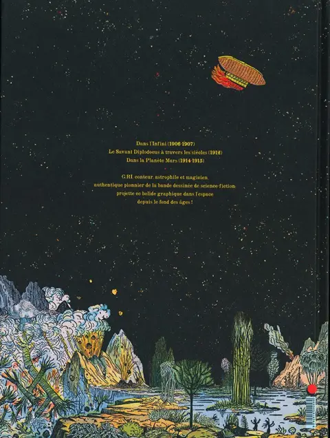 Verso de l'album Dans l'infini et autres histoires Dans l'infini 1906 - 1915