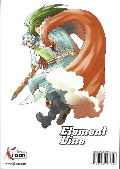 Verso de l'album Element Line Tome 7