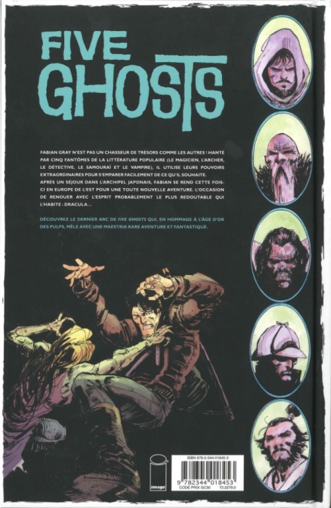 Verso de l'album Five Ghosts Tome 3 Des monstres et des hommes