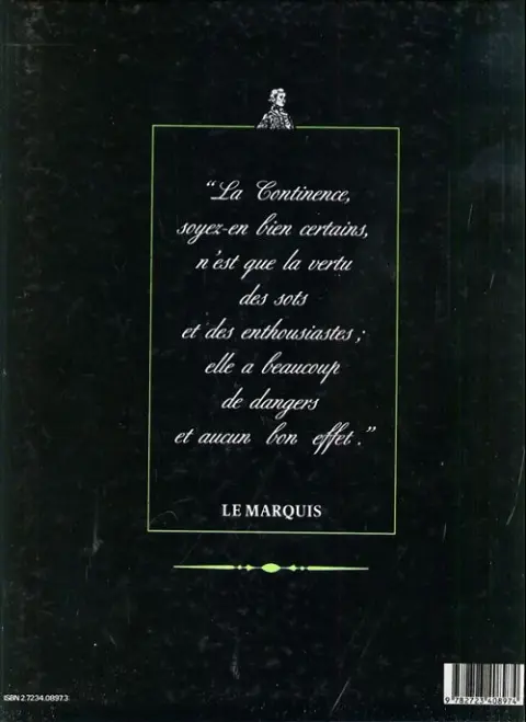 Verso de l'album Les Folles nuits de Cryptée