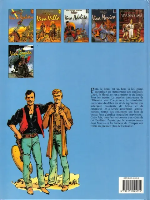 Verso de l'album Les Gringos Tome 6 Viva Zapata