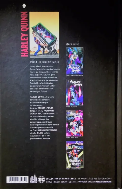 Verso de l'album Harley Quinn Tome 4 Le gang des Harley