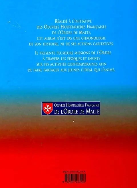 Verso de l'album Les Hospitaliers de Malte Neuf siècles au service des autres