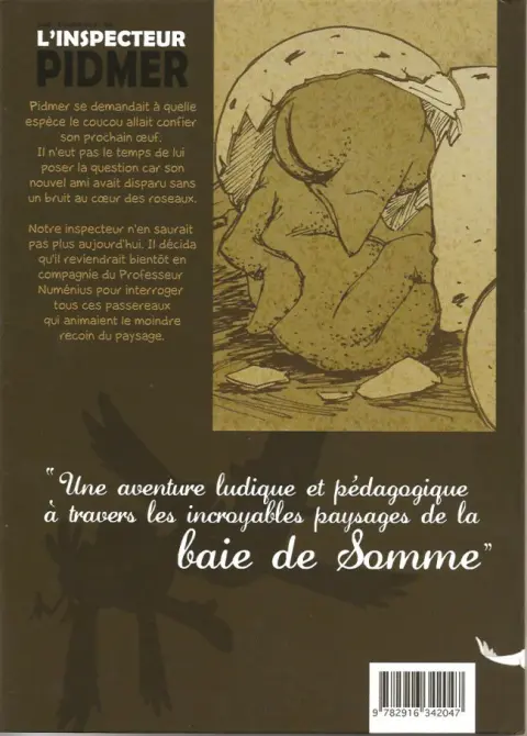 Verso de l'album Les enquêtes de l'Inspecteur Pidmer