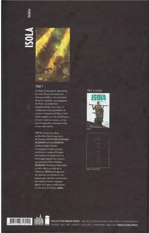 Verso de l'album Isola Tome 1