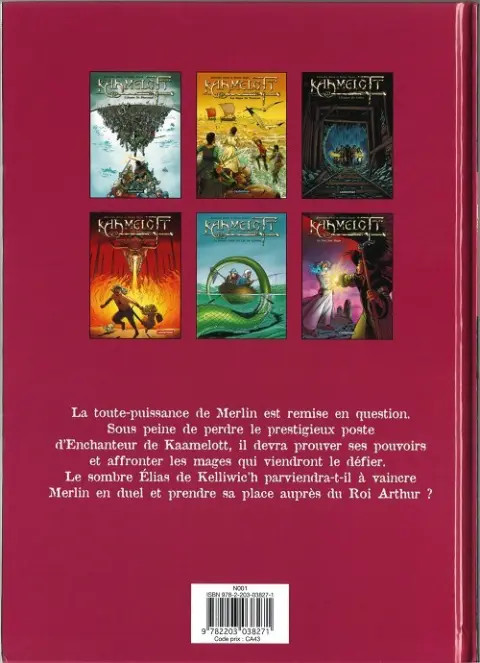 Verso de l'album Kaamelott Tome 6 Le duel des mages