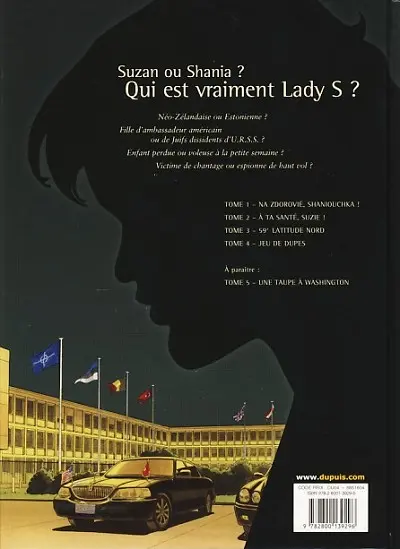 Verso de l'album Lady S. Tome 4 Jeu de dupes