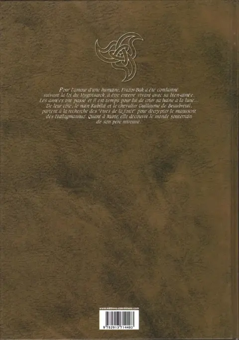 Verso de l'album Les larmes du démon Tome 3 Frazor-Bak