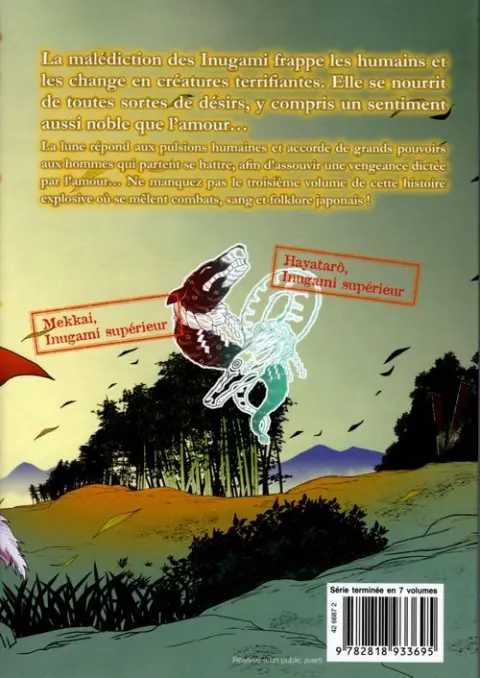 Verso de l'album Lune de sang 3