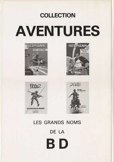 Verso de l'album Les aventures de Mandrin