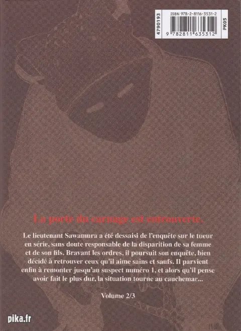 Verso de l'album Museum - Killing in the rain Tome 2
