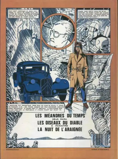Verso de l'album Une aventure de Patrick Maudick Tome 2 Les méandres du temps