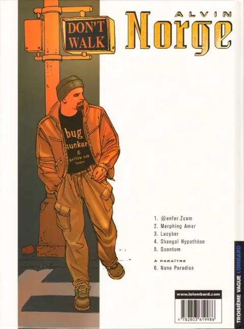 Verso de l'album Alvin Norge Tome 5 Quantum