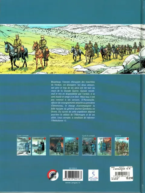 Verso de l'album L'Ambulance 13 Tome 7 Les oubliés d'Orient