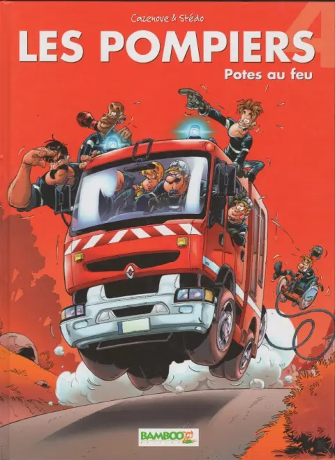 Couverture de l'album Les Pompiers Tome 4 Potes au feu