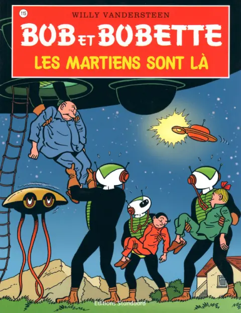 Couverture de l'album Bob et Bobette Tome 115 Les martiens sont là