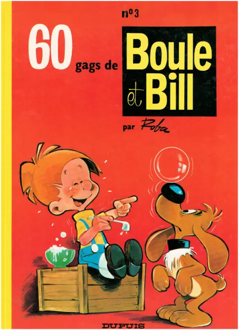 Couverture de l'album Boule & Bill Tome 3 60 gags de Boule et Bill n°3