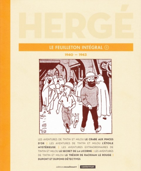 Couverture de l'album Hergé - Le Feuilleton intégral Tome 9 1940 - 1943