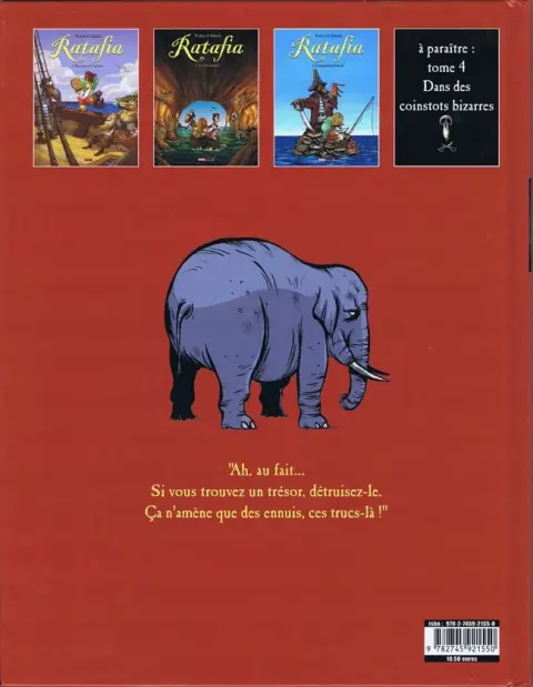 Verso de l'album Ratafia Tome 3 L'Impossibilité d'une île