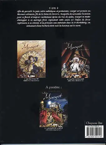 Verso de l'album La Reine Margot Tome 2 Le roi de Navarre