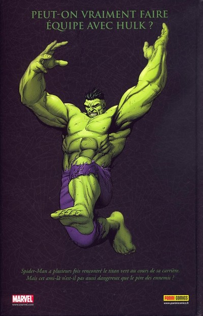 Verso de l'album Spider-Man Tome 3 La colère de Hulk