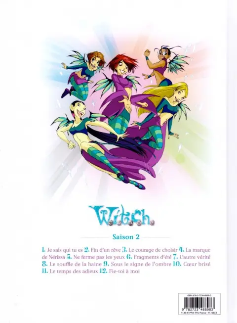 Verso de l'album W.I.T.C.H. Tome 1 Je sais qui tu es