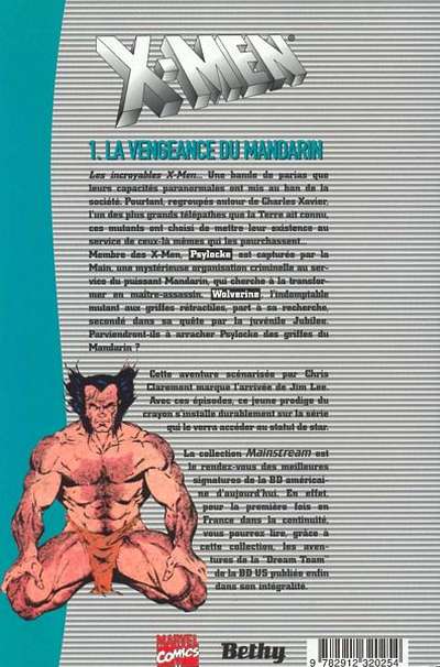 Verso de l'album X-Men Tome 1 La vengeance du Mandarin