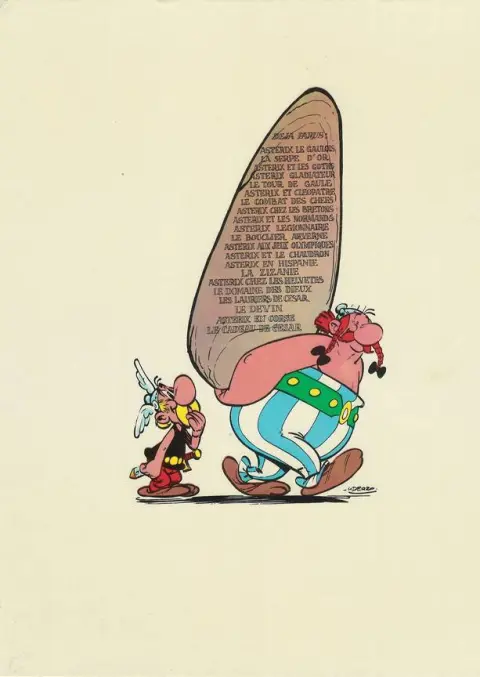 Verso de l'album Astérix Tome 8 Astérix chez les Bretons