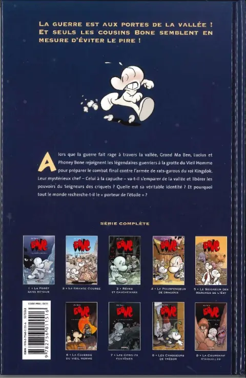 Verso de l'album Bone Tome 6 La Caverne du Vieil Homme