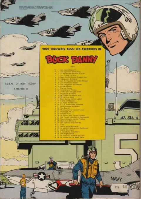 Verso de l'album Buck Danny Tome 1 Les japs attaquent