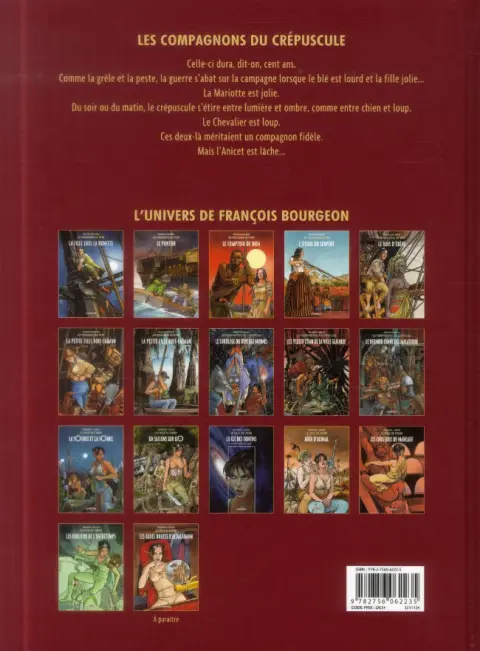 Verso de l'album Les Compagnons du crépuscule Tome 3 Le dernier chant des Malaterre