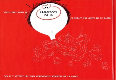 Verso de l'album Gaston Tome 3 Gaffes à gogo