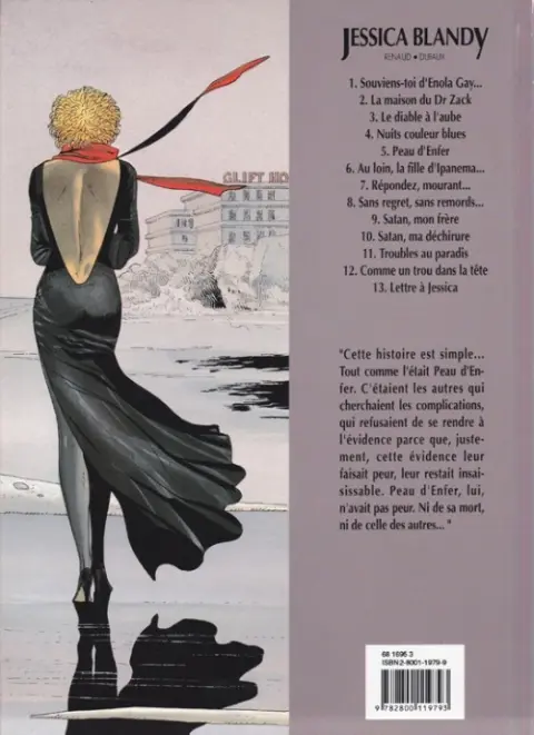 Verso de l'album Jessica Blandy Tome 5 Peau d'Enfer