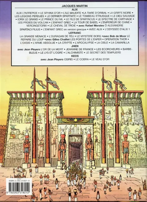 Verso de l'album Kéos Tome 1 Osiris