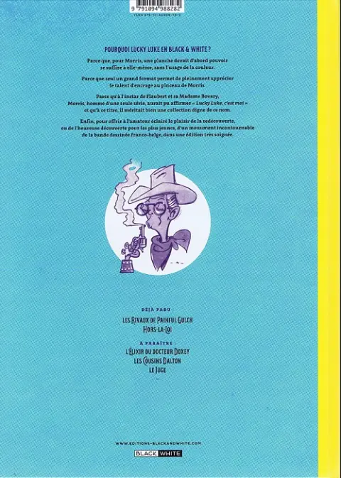 Verso de l'album Lucky Luke Tome 6 Hors-la-loi