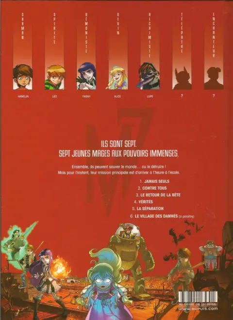 Verso de l'album Magic 7 2 Contre tous
