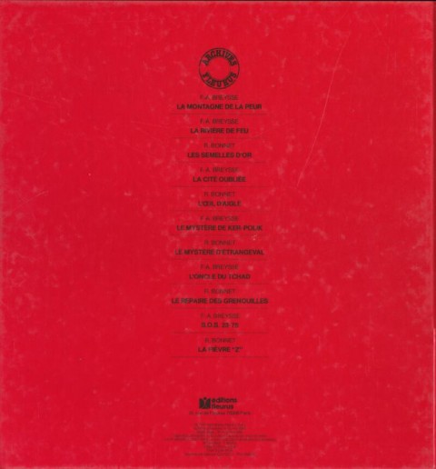 Verso de l'album Oscar Hamel et Isidore Tome 3 S.O.S. 23-75