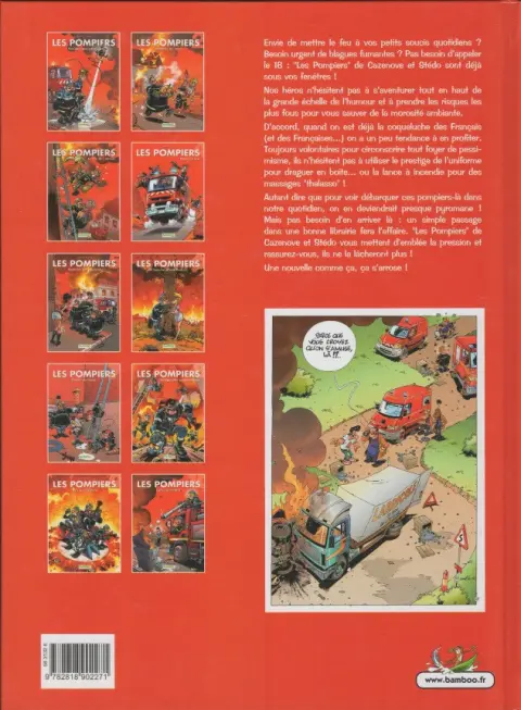 Verso de l'album Les Pompiers Tome 4 Potes au feu