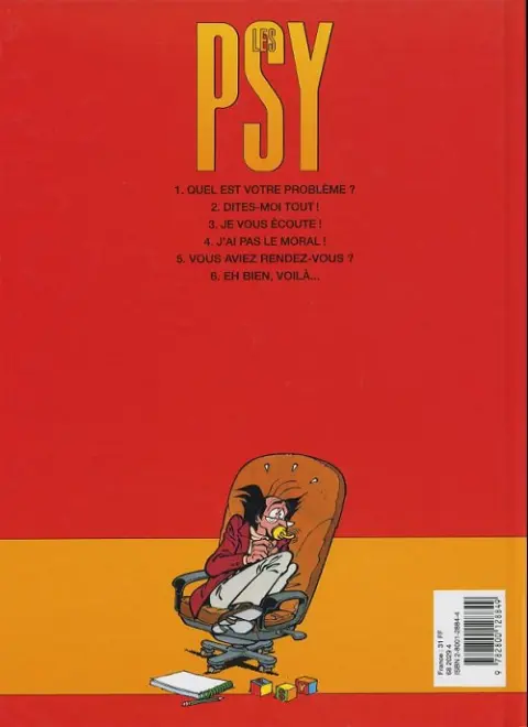 Verso de l'album Les Psy Tome 1 Quel est votre problème ?