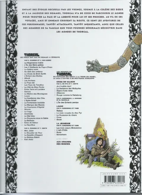 Verso de l'album Les mondes de Thorgal - La Jeunesse de Thorgal Tome 2 L'œil d'Odin