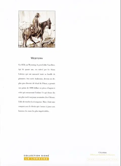 Verso de l'album Western