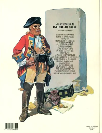Verso de l'album Barbe-Rouge Tome 22 Trafiquants de bois d'ébène