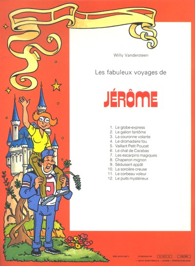 Verso de l'album Les fabuleux voyages de Jérôme Tome 12 Le puit mystérieux