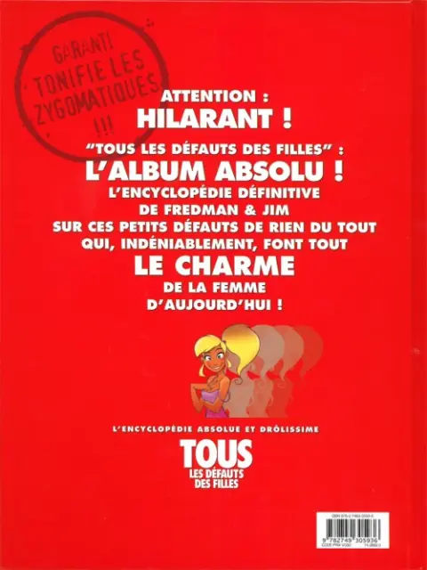 Verso de l'album Jim et ses copains Tous les défauts des filles